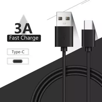 Телефонный кабель USB C типа C для Samsung Galaxy Tab A7 lite S7 FE F22 F32 F12 M42 M32 M12 A22 5G, кабель для быстрой зарядки 0.2m чёрный