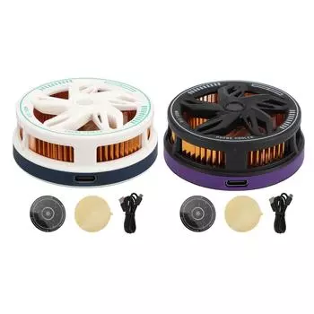 Телефонный кулер 15 Вт магнитная адсорбция тихий портативный сотовый телефон радиатор охлаждающий вентилятор для игр в прямом эфире Black