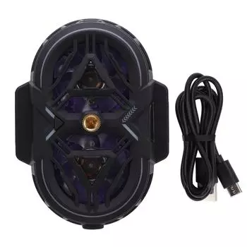 Телефонный кулер с двумя ядрами, 3 уровнями охлаждения, дисплей температуры RGB, радиатор для мобильных телефонов для игр в прямом эфире