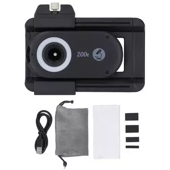 Телефонный макрообъектив со светодиодной подсветкой CPL-фильтр Многофункциональный зажим для объектива для IOS для Android Почти все