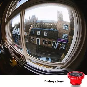 Телефонный объектив «рыбий глаз», 3 в 1 широкоугольный макрообъектив «рыбий глаз» для мобильного телефона, универсальный зажим, широкоугольный объектив + макрообъектив + «рыбий глаз» 3 в 1, защитные очки чёрный