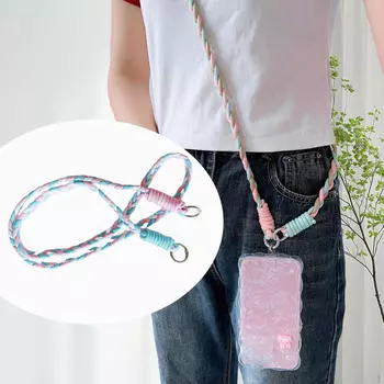 Телефонный шнурок DIY Crafts Веревка для украшения Взрослые Камера Брелок Blue White Pink