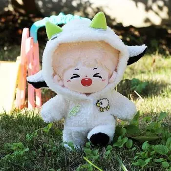 Теленок Кукла Зимний Наряд Ягненок Плюшевые Куклы Одежда Отделка 20 см Хлопок Кукла Одежда Детский Подарок Calf