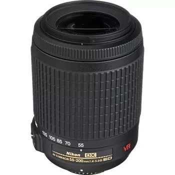 Телеобъектив Nikon с зумом DX VR Zoom Nikkor Только для формата Nikon DX AF-S 55-200mm f/4-5.6G IF-ED