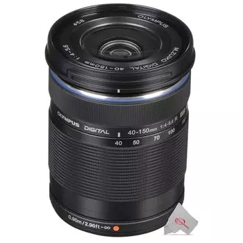 Телеобъектив OLYMPUS с переменным фокусным расстоянием DIGITAL ED R черный M.ZUIKO 40-150 мм F4.0-5.6