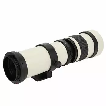 Телеобъектив VGEBY для камер Canon с креплением диафрагмы и полным ручным фокусом. Телескопический зум. Покрытие MC. Объектив с ручной фокусировкой. Наблюдение за Луной. Дикая природа. Далеко.