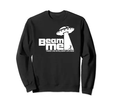 Телепортируйте мне никакой интеллигентной жизни на земле здесь смешной подарок толстовка чёрный