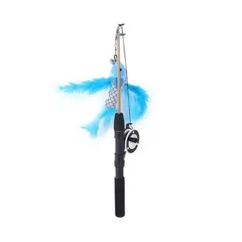 Telescopic Pet Stick Feather Wand Toy Super Long Cat Teaser Toy Cat Wand Toys Interaction