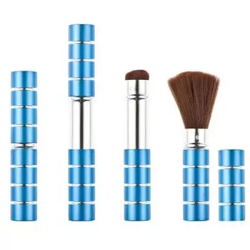 Telescopic Powder Blusher Makeup Setting Brush Easy To Apply Makeup Soft Brush Hair Portable Makeup Brush Convenient To Carry фиолетовый