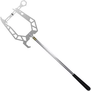 Telescopic Rod Tie Rope Hook U Shaped Long Distance Threader Dock Hook Kayak Style B