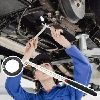 Telescoping Car Inspection Glass Machine Tool 360 Swivel Inspection Light With LED Light Car Mechanic Tools Mechanic Telescoping United States
