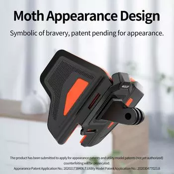 TELESIN GP-HBM-MT2 Второе поколение крепления на шлем мотоцикла с ремешком, плавающее крепление на подбородок спереди