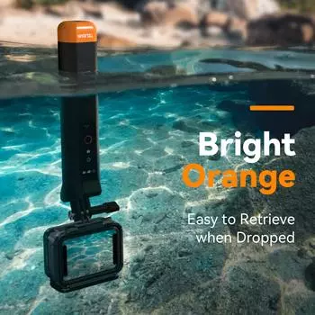 TELESIN плавучая палка для селфи водонепроницаемая палка для селфи с ремешком на руку беспроводной пульт дистанционного управления для Gopro Hero 9 10 11 12