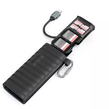 TELESIN S6-MCR-01 2-в-1 многофункциональный считыватель карт памяти накопитель 312 МБ/с высокоскоростной TF/SD чёрный