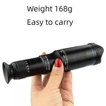 Телескоп 40x Телеобъектив Hd Внешняя съемка Рыбалка Живой концерт Профессиональный телескоп для мобильного телефона