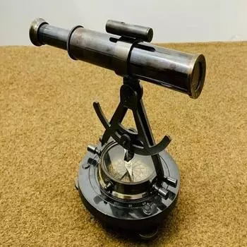 Телескоп Nautical Alidade 20,32 см с компасом из латуни, коллекционный предмет домашнего декора, подарок ручной работы премиум-класса 20.32 cm
