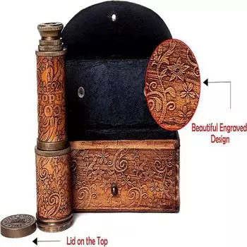 Телескоп,RII 12x J. Scott London Функциональная винтажная складная пиратская зрительная труба