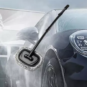 Телескопическая автомобильная швабра многофункциональная легкая чистящая принадлежность для окон 90 градусов