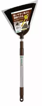 Телескопическая черная папоротниковая метла Azuma Industries, алюминиевая выдвижная тонкая и гибкая метла из натурального волокна, которая может подметать, хорошо регулируется по вашему желанию