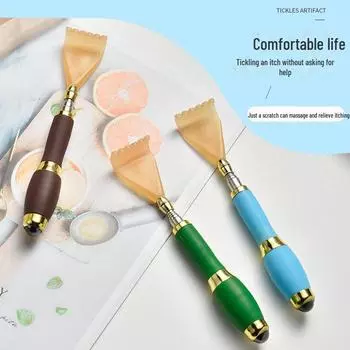 Телескопическая чесалка для спины из нержавеющей стали с магнитным массажем