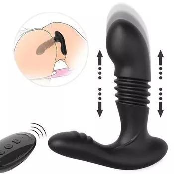Телескопическая двойная вибрация для мужчин и женщин, мастурбация для взрослых, пряжка простаты, массажер для точки G, анальная пробка для заднего двора, игрушка для взрослых, развлечение