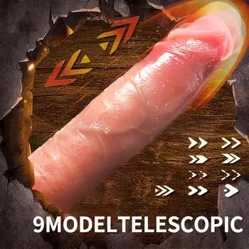 Телескопическая игрушка с дистанционным управлением, 9 режимов, вибрация, мягкий жидкий силиконовый материал, инфракрасный датчик, питание от батареек, присоска для женщин без помощи рук