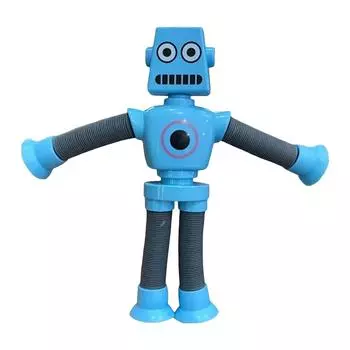 Телескопическая игрушка-жираф на присоске, постоянно меняющийся жираф, образовательная игрушка для снятия стресса, интерактивная декомпрессионная игрушка для родителей и детей One Size синий