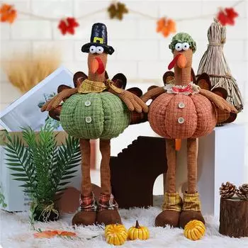 Телескопическая индейка украшение форма шляпа кукла Sutumn украшение для дома One Size зелёный