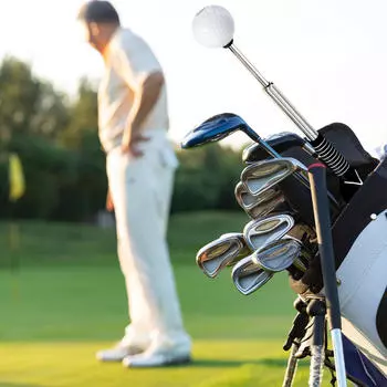 Телескопическая клюшка для разминки, тренажер для качелей для гольфа, противоскользящая прочная, темповая тренировка, портативная помощь