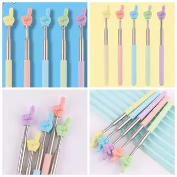 Телескопическая обучающая указка, выдвижная ручная доска, ручка для ведущего, школа розовый