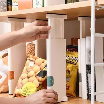 Телескопическая перегородка Перегородки с полками Организация шкафа Классификация перегородок Органайзер для шкафа Деревянные полки и шкафы Шкаф Small серый