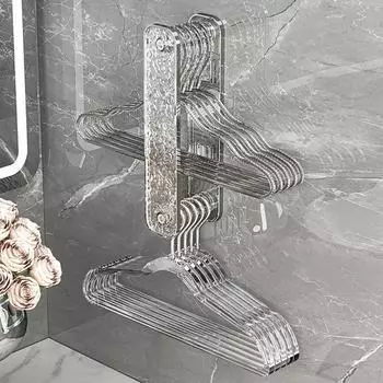 Телескопическая прочная несущая вешалка для хранения, полка для хранения, вешалка для полотенец с гладкими краями, крючок для хранения