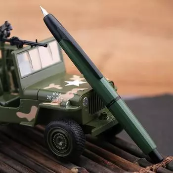 Телескопическая ручка прессового типа A2 с заостренной версией для литья под давлением для студенческой практики письма Ручка с вертикальным положением чёрный