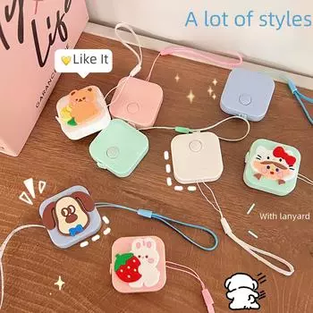 Телескопическая рулетка для одежды с квадратным мультяшным рисунком