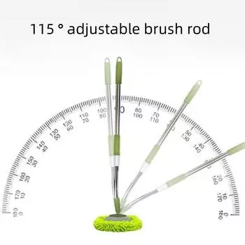 Телескопическая швабра для мытья автомобилей из нержавеющей стали, усовершенствованный трехступенчатый суперабсорбент, инструмент для мытья окон, автомобильные детали зелёный