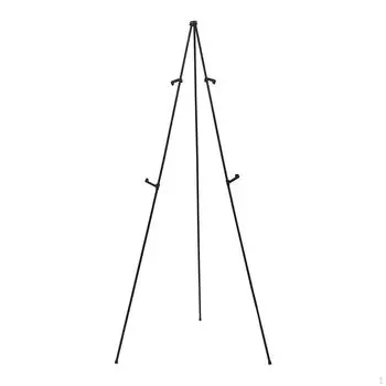 Телескопическая стойка для картин с мольбертом, сложенная с сумкой для переноски, регулируемая подставка-тренога для чёрный