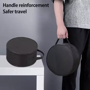 Телескопическая сумка для хранения вентилятора, большая вместимость, портативная сумка для вентилятора, водонепроницаемый складной чехол для вентилятора с двойной молнией для путешествий, кемпинга, популярный темно-серого