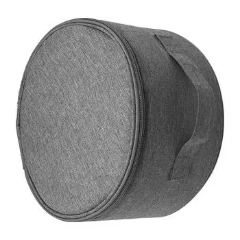 Телескопическая сумка для хранения вентилятора Водонепроницаемая сумка большой емкости для рук с двойной молнией и сетчатым карманом Складной чехол для хранения вентилятора серый