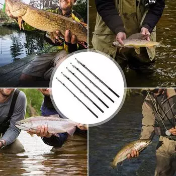 Телескопическая удочка 2,7 м/3,6 м/4,5 м/5,4 м/6,3 м, удочка из углеродного волокна 2.7m