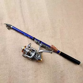 Телескопическая удочка, аксессуары для уличной рыбалки, аксессуары для ночной рыбалки, уличная рыба, 1,5–3 м, противоскользящая портативная удочка для рыболова 1.5M 45g