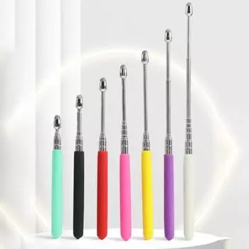 Телескопическая указка для учителя, противоскользящая портативная универсальная ручная доска, емкостный сенсорный экран, ручка для презентации, классные принадлежности розовый