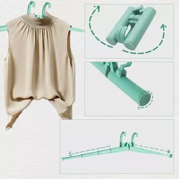 Телескопическая вешалка для одежды, органайзер для хранения, складная конструкция, простая в установке, регулируемая сушилка