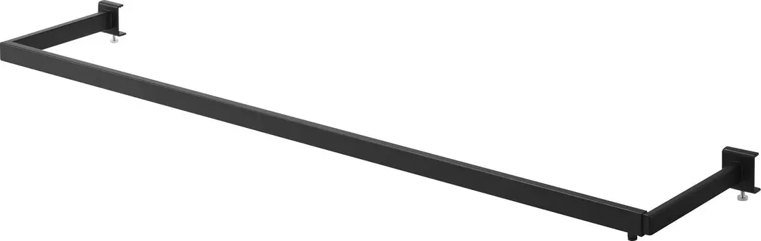 Телескопическая вешалка для сушки одежды Yamazaki Jitsugyo Kamoi, глубина широкая, черная, xx, вертикальная, для сушки одежды в помещении, не задевает двери или шторы, крепится к чёрный