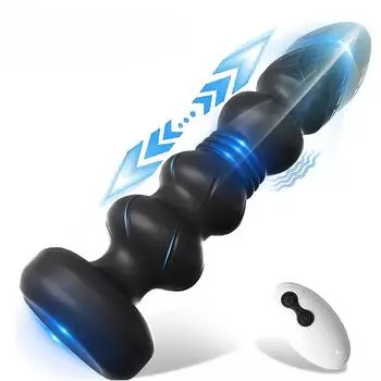 Телескопическая вибрирующая Анальная пробка, анальный вибратор, беспроводной пульт дистанционного управления, секс-игрушки для женщин, анальный фаллоимитатор, массажер простаты, мужская Анальная пробка