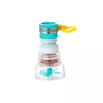 Телескопическая водосберегающая насадка-фильтр для крана с защитой от брызг, кухонный фильтр для воды синий