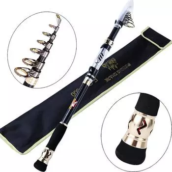 Телескопические удочки с удлиненной полой ручкой, удочки для морской пресноводной рыбалки 1.8m/5.90ft