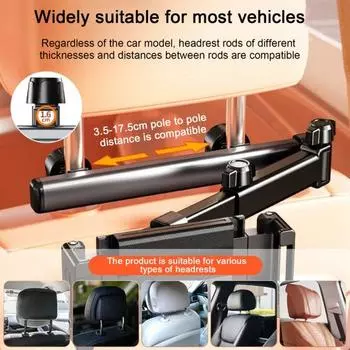 Телескопический автомобильный держатель для телефона с магнитным креплением на вентиляционную решетку для вождения без помощи рук, прочный