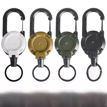 Телескопический брелок для рыбалки на открытом воздухе с защитой от потери: Универсальный трос и легкозатягиваемая пряжка 125x40mm