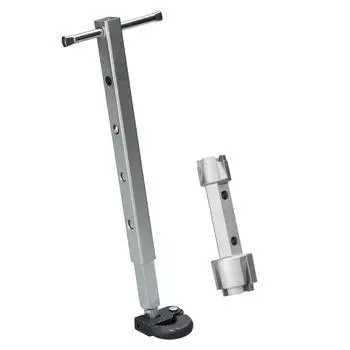 Телескопический ключ для раковины, регулируемый размер губок от 38 до 1–14 дюймов, ключ для удаления слива ванны, раковина серебряный