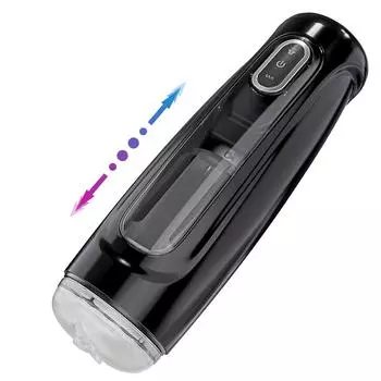 Телескопический мастурбатор для мужчин, автоматический вращение поршня, имитация влагалища, машина для минета, товары для взрослых, мужские товары 26cm